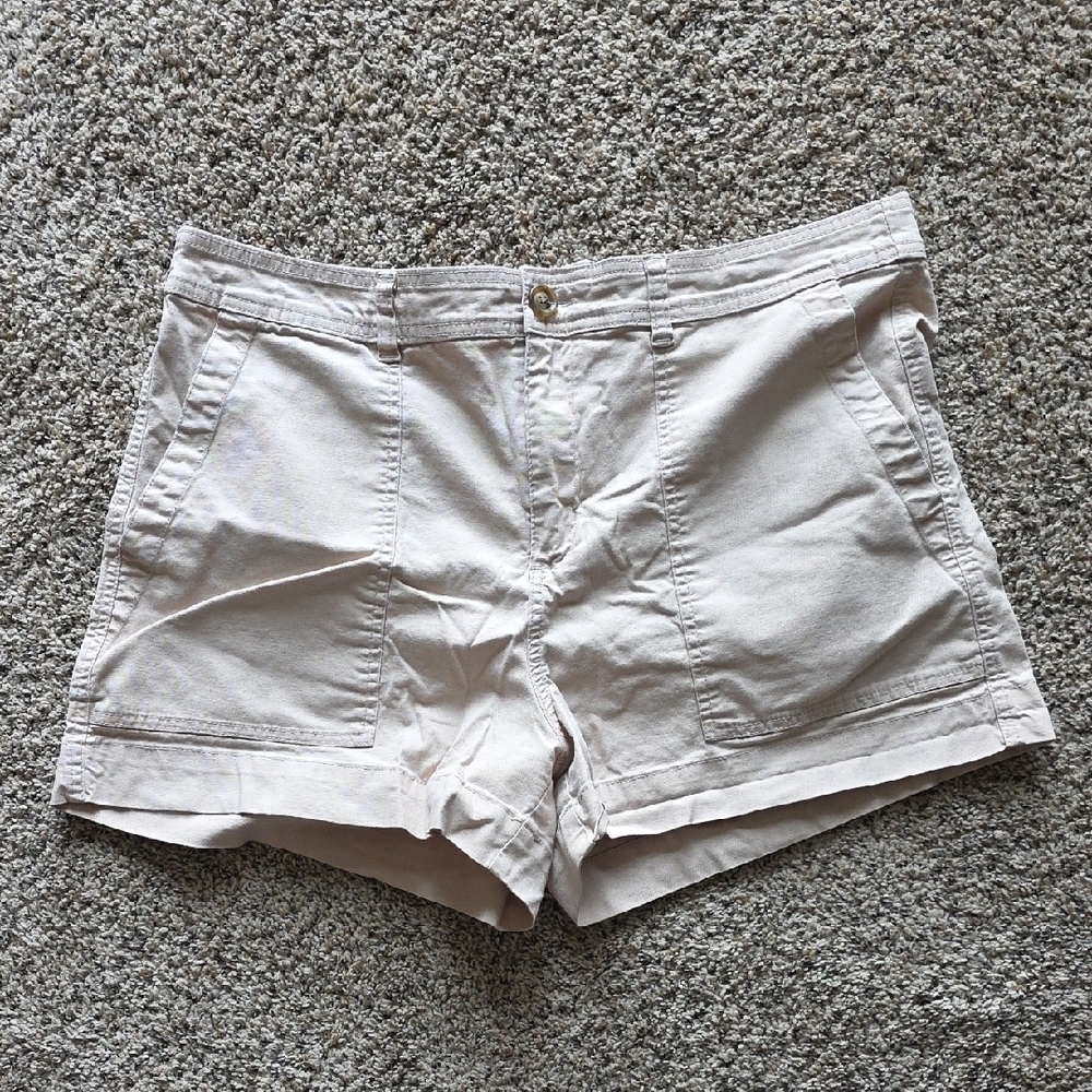 a new day Light Beige Patch Pocket Shorts